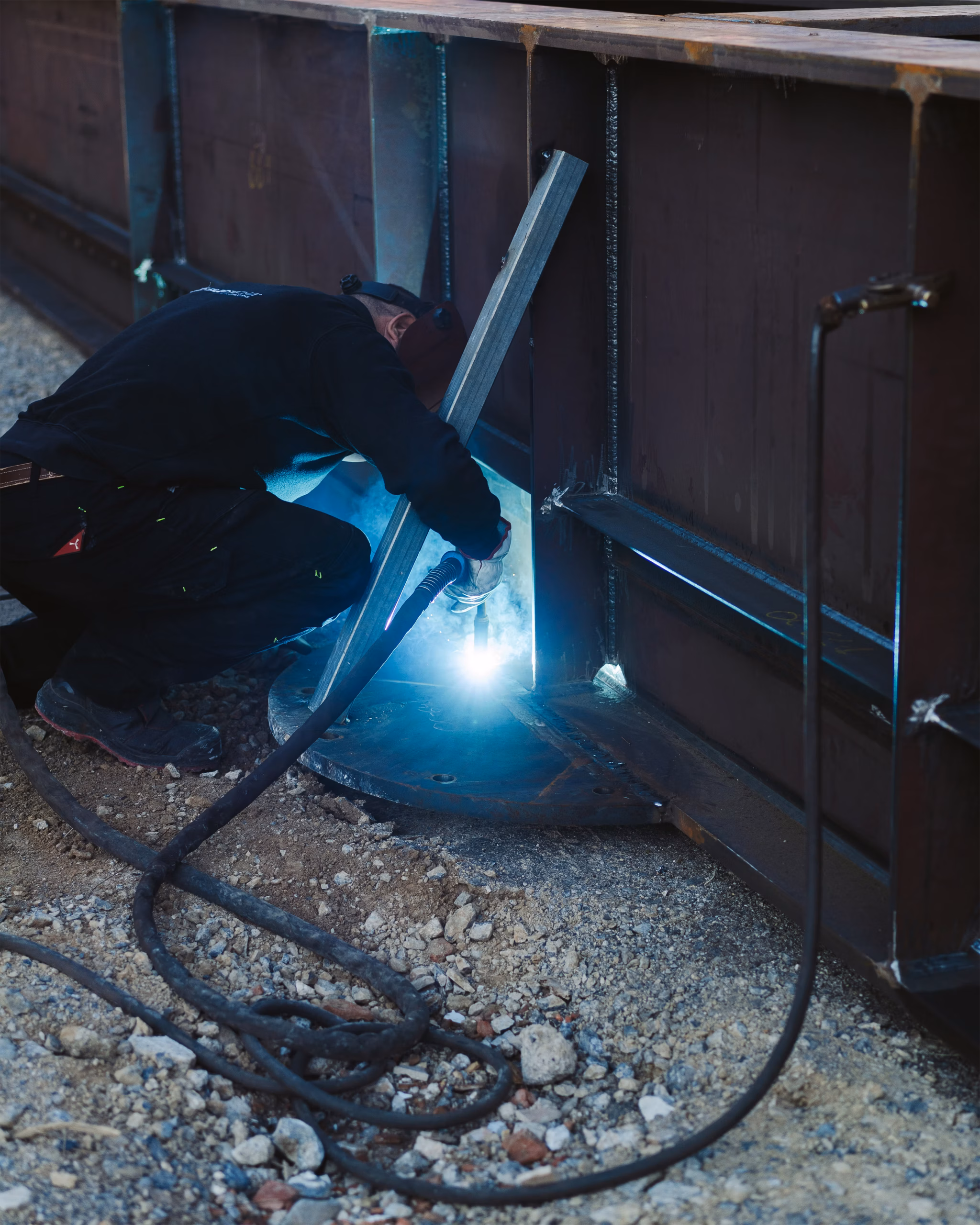 Immagine operaio in Cantiere carbone Costruzioni