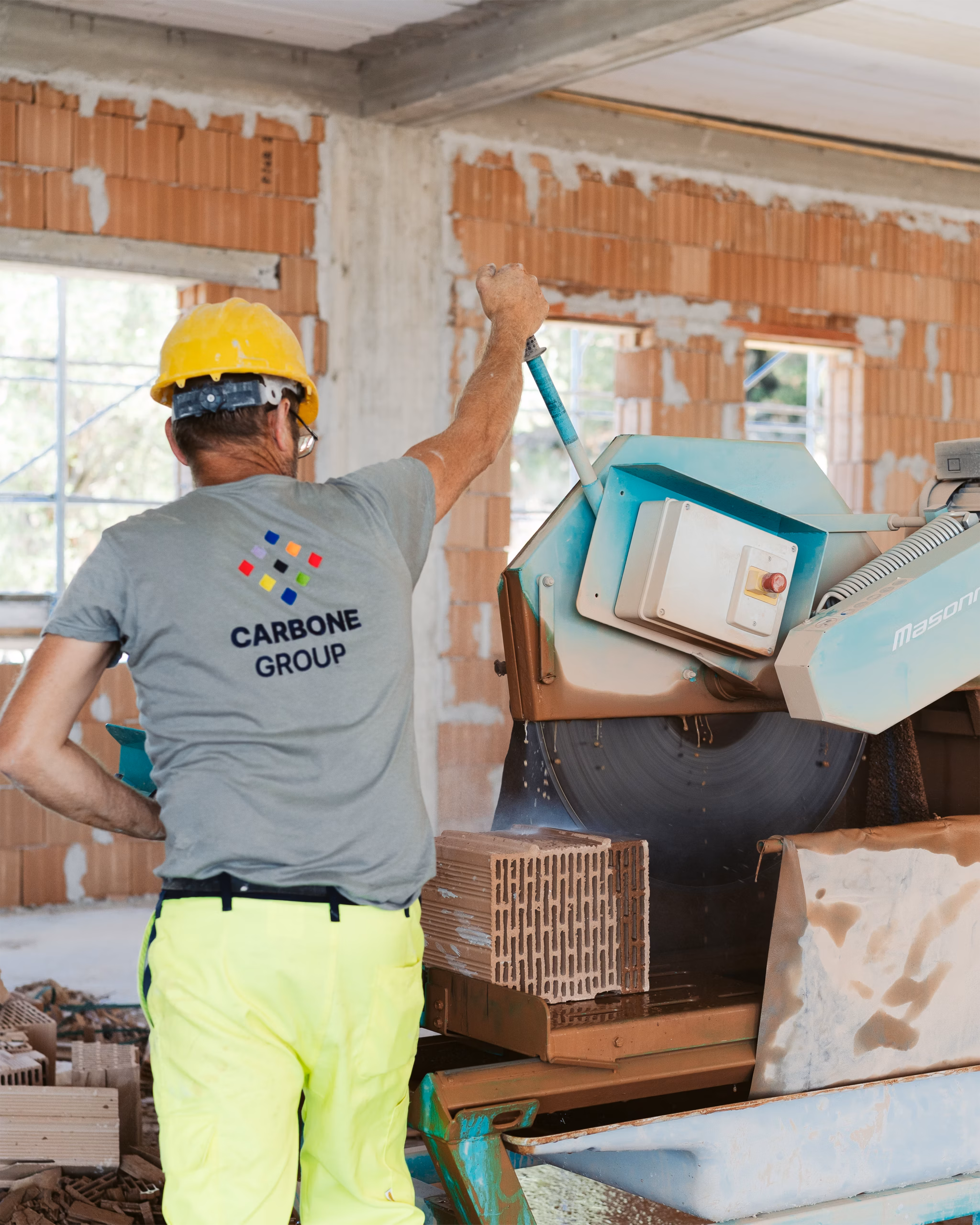 Immagine operaio in Cantiere carbone Costruzioni